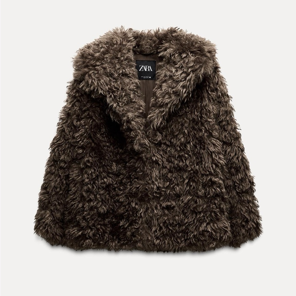 FAUX FUR SHORT COAT ZW COLLECTION